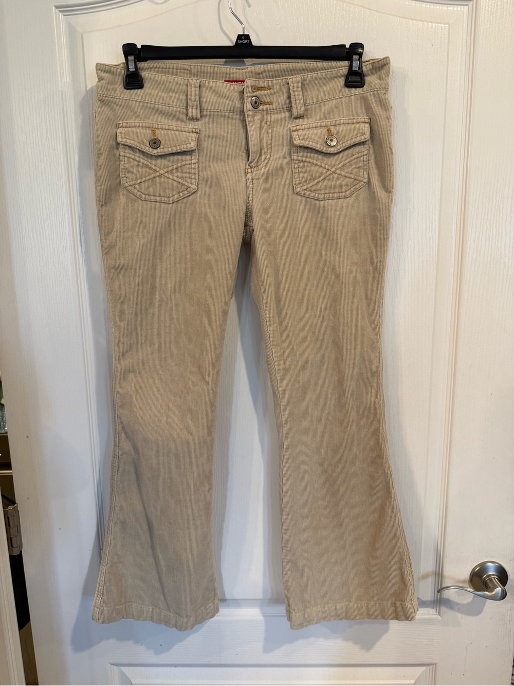 UnionBay Vintage Tan Low Rise Y2k Corduroy Cargo pants sz 11 grunge retro